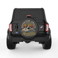 ADVENTURE AWAITS BLACK TIRE COVER