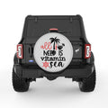ALL I NEED IS VITAMIN SEA SILVER CARBON FIBER TIRE COVER