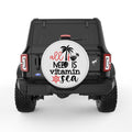 ALL I NEED IS VITAMIN SEA PEARL  WHITE CARBON FIBER TIRE COVER