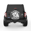 ALL MY SYSTEMS ARE NERVOUS BLACK CARBON FIBER TIRE COVER