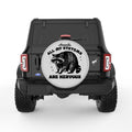 ALL MY SYSTEMS ARE NERVOUS SILVER CARBON FIBER TIRE COVER