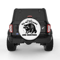 ALL MY SYSTEMS ARE NERVOUS WHITE TIRE COVER