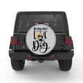 ALL YOU NEED IS LOVE AND DOGS WHITE TIRE COVER