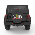 ALOHA SUMMER PEARL  WHITE CARBON FIBER TIRE COVER