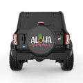 ALOHA SUMMER BLACK CARBON FIBER TIRE COVER
