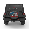 ALWAYS A SOLDIER PEARL  WHITE CARBON FIBER TIRE COVER