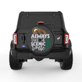 ALWAYS TAKE THE SCENIC ROUTE BLACK TIRE COVER