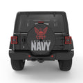 AMERICA S NAVY BLACK CARBON FIBER TIRE COVER
