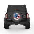 AMERICAN ARMY STAR BLACK TIRE COVER