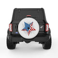 AMERICAN ARMY STAR PEARL  WHITE CARBON FIBER TIRE COVER