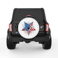 AMERICAN ARMY STAR WHITE TIRE COVER