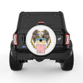 AMERICAN BALD EAGLE WHITE TIRE COVER