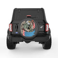 AMERICAN EAGLE ARMY SOLDIER BLACK CARBON FIBER TIRE COVER