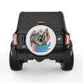 AMERICAN EAGLE ARMY SOLDIER PEARL  WHITE CARBON FIBER TIRE COVER
