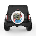 AMERICAN EAGLE ARMY SOLDIER WHITE TIRE COVER
