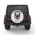 AMERICAN EAGLE ARMY VETERAN SILVER CARBON FIBER TIRE COVER