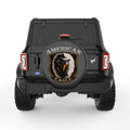 AMERICAN EAGLE BLACK CARBON FIBER TIRE COVER