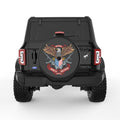 AMERICAN EAGLE USA FLAG BLACK TIRE COVER