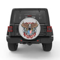 AMERICAN EAGLE USA FLAG WHITE TIRE COVER