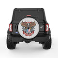 AMERICAN EAGLE USA FLAG SILVER CARBON FIBER TIRE COVER