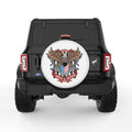 AMERICAN EAGLE USA FLAG WHITE TIRE COVER