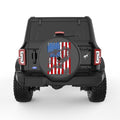 AMERICAN FLAG EAGLE BLACK CARBON FIBER TIRE COVER