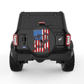 AMERICAN FLAG EAGLE BLACK TIRE COVER