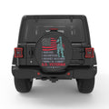 AMERICAN FLAG VETERAN SOLDIER PEARL  WHITE CARBON FIBER TIRE COVER