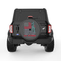 AMERICAN FLAG VETERAN SOLDIER BLACK CARBON FIBER TIRE COVER