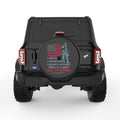 AMERICAN FLAG VETERAN SOLDIER BLACK TIRE COVER