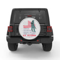 AMERICAN FLAG VETERAN SOLDIER BLACK TIRE COVER
