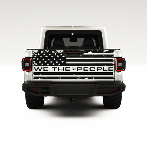 AMERICAN FLAG WE THE PEOPLE SIDE GRAPHIC DECAL FITS JEEP GLADIATOR