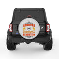 AMERICAN HUNTING REVOLUTION SILVER CARBON FIBER TIRE COVER