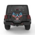 AMERICAN PRIDE EAGLE BLACK CARBON FIBER TIRE COVER