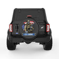 AMERICAN SOLDIER WITH SKULL FACE BLACK TIRE COVER