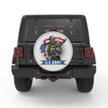 AMERICAN SOLDIER WITH SKULL FACE BLACK TIRE COVER