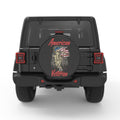 AMERICAN VETERAN US FLAG PEARL  WHITE CARBON FIBER TIRE COVER