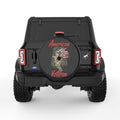 AMERICAN VETERAN US FLAG BLACK TIRE COVER