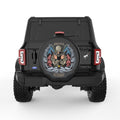 AMERICAN VETERAN WITH WINGS BLACK TIRE COVER