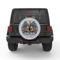 AMERICAN VETERAN WITH WINGS WHITE TIRE COVER