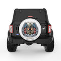 AMERICAN VETERAN WITH WINGS WHITE TIRE COVER