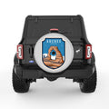 ARCHES SILVER CARBON FIBER TIRE COVER