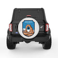 ARCHES PEARL  WHITE CARBON FIBER TIRE COVER