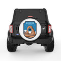 ARCHES WHITE TIRE COVER