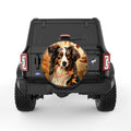 AUSTRALIAN SHEPHERD FALL BLACK CARBON FIBER TIRE COVER