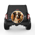 AUSTRALIAN SHEPHERD FALL WHITE TIRE COVER