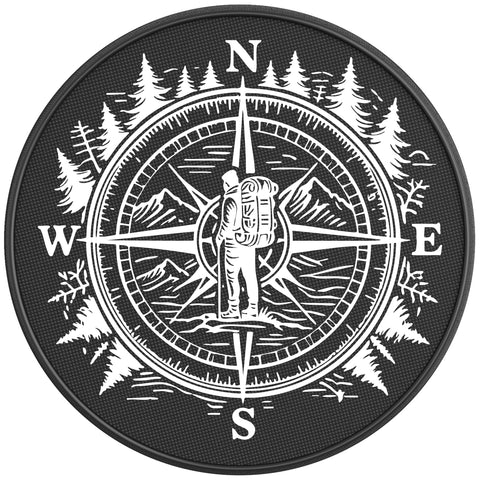 BACKPACKER COMPASS BLACK CARBON FIBER TIRE COVER