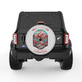 BACK TO NATURE SILVER CARBON FIBER TIRE COVER