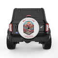 BACK TO NATURE PEARL  WHITE CARBON FIBER TIRE COVER