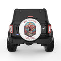 BACK TO NATURE WHITE TIRE COVER